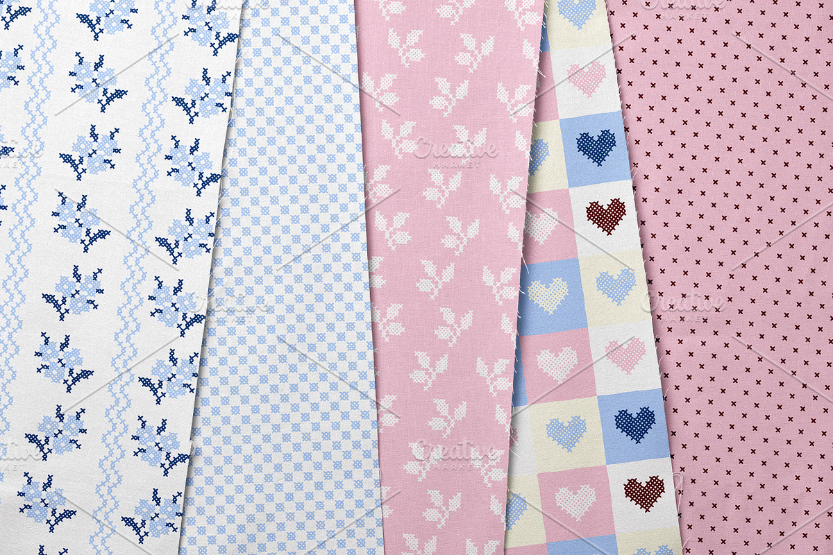 Stitch Collection. Seamless Patterns, a Pattern Graphic by oxygen_8 (Photo 8 of 14)