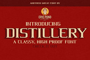 Distillery by Eric Pond Designs, a Serif Font by Eric Pond Designs (Thumbnail 1 of 4)