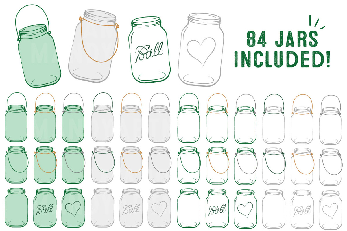 Emerald Jar Vectors & Clipart, an Illustration by Amanda Ilkov (Photo 4 of 4)