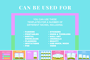 Colorful Etsy Listing Templates, a Branding & Logo Template by SunshineStudioBoutique (Thumbnail 7 of 8)