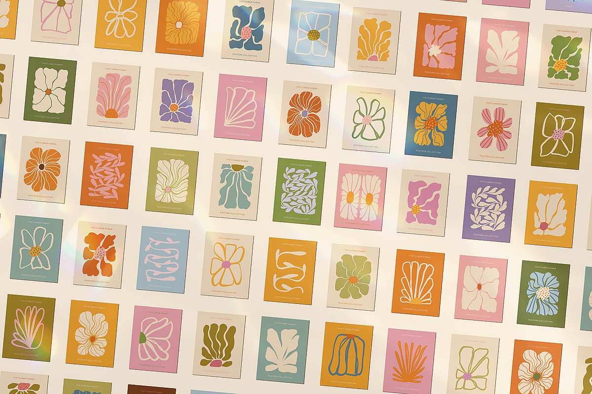 Retro Posters Groovy Flower Market, an Object Graphic by Ayya Studio (Photo 3 of 13)