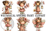 Whimsical Spring Fairy Clipart, an Illustration by OK Design (Thumbnail 2 of 6)