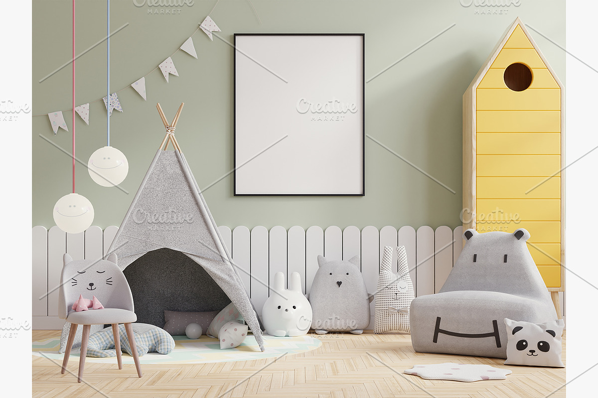 Kids frame mockup 007, a Household Mockup by vanitjan (Photo 2 of 2)