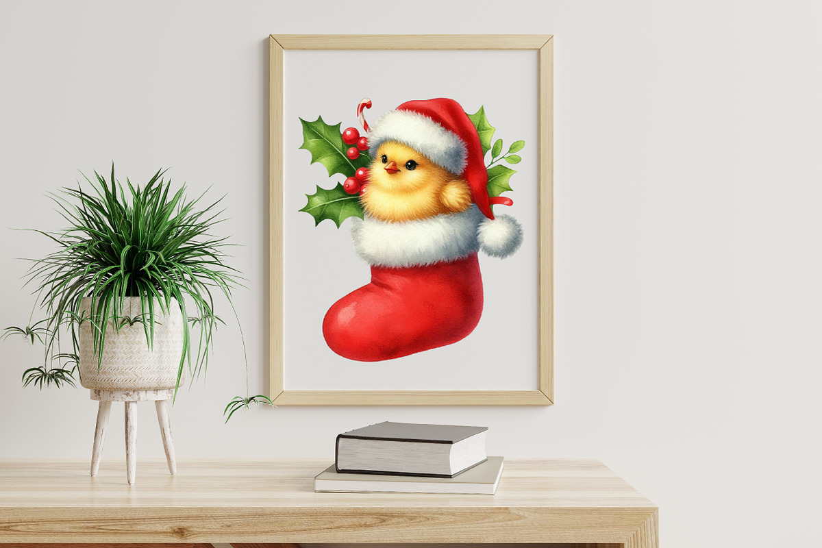 Christmas Chicken PNG Sublimation, an Illustration by Libby Wishes (Photo 4 of 6)