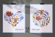 Sea Life Watercolor Clipart Set, an Animal Illustration by AnitaPol (Thumbnail 12 of 16)