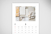 Minimalist Stone 2026 Calendar, a Print Template by McLittle Stock (Thumbnail 3 of 6)
