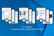 Four Page Media Kit in Navy Blue, a Templates & Theme by ProductiveandFree (Thumbnail 10 of 14)