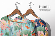 lOTUSES AND CARP, a Pattern Graphic by Kate Demyanovska (Thumbnail 4 of 8)