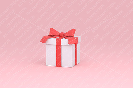 Box Gif With a red ribbon.