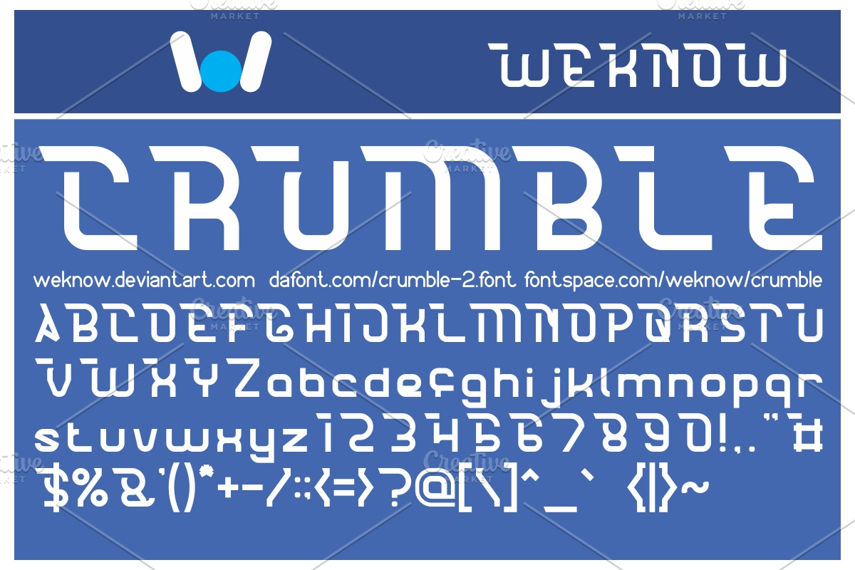 crumble font