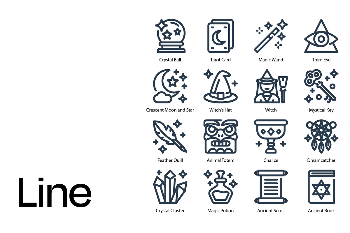 Mystical Icon Set, a Duotone Icon by Eklip Studio (Photo 2 of 4)