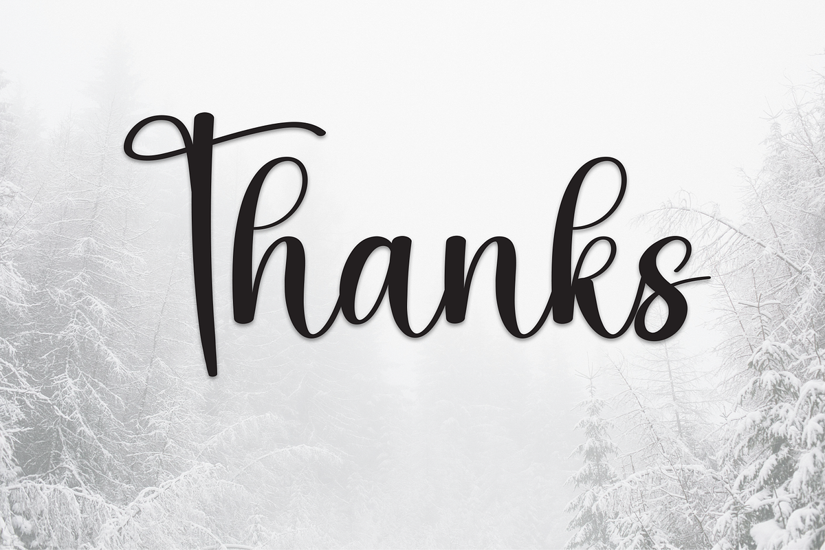 Winterly | Script Font, a Handwritten Font by Scratchones (Photo 9 of 9)