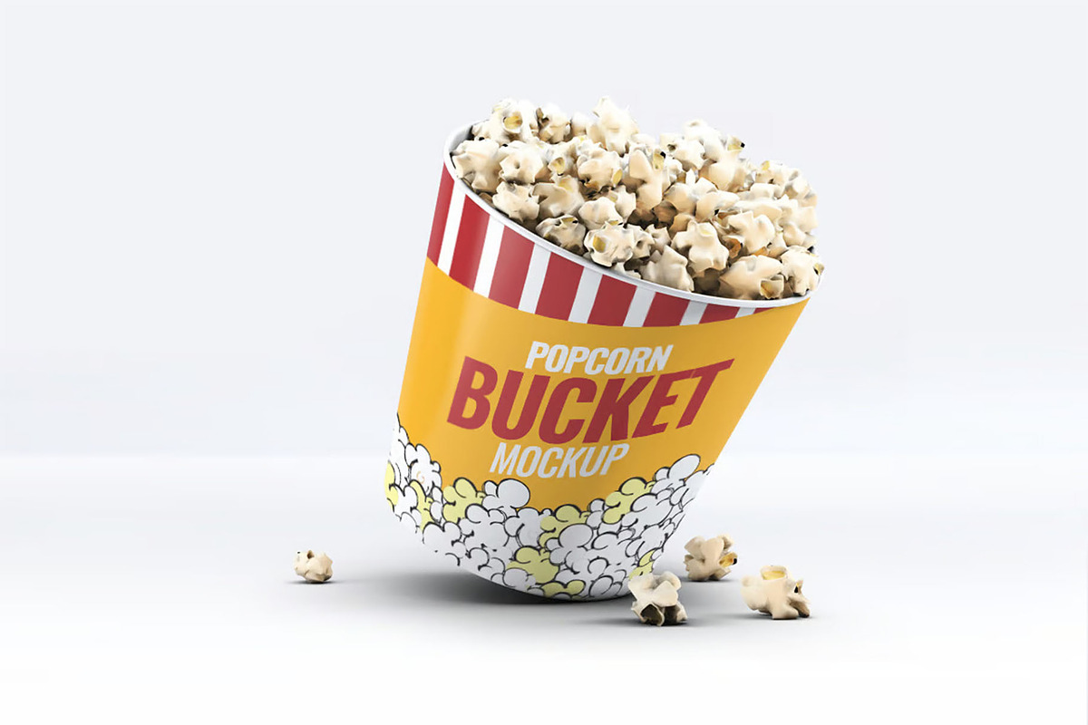 Popcorn Bucket & Cup Mock-Up, a Product Mockup by DesignRushMarket (Photo 7 of 9)
