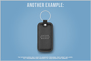 Leather Keychain Mockup PSD, an Advertising Mockup by Bruno's Shop (Thumbnail 4 of 5)