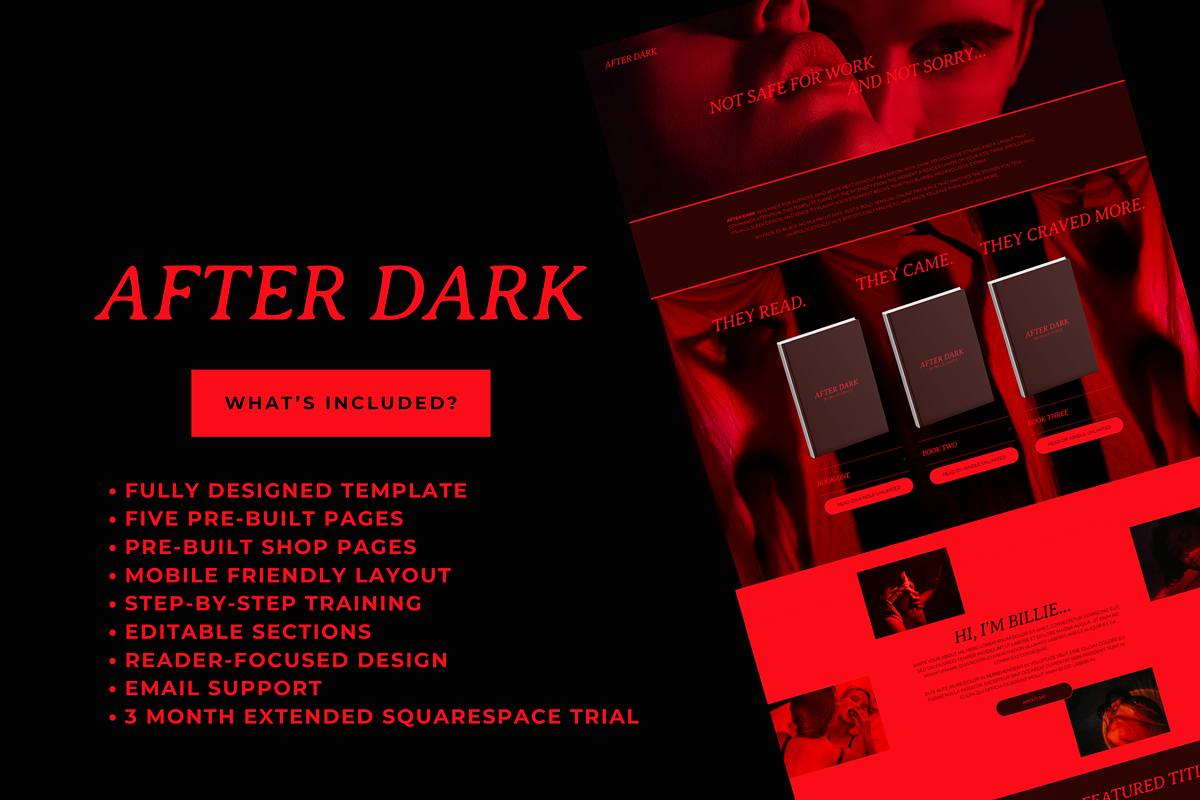 Squarespace Author Website Template, a Squarespace Template by Billie Grace Studio (Photo 3 of 8)