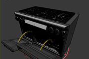 48 inch Gas Range Cooker, a Furniture 3D Model by kjpargeterimages (Thumbnail 12 of 12)