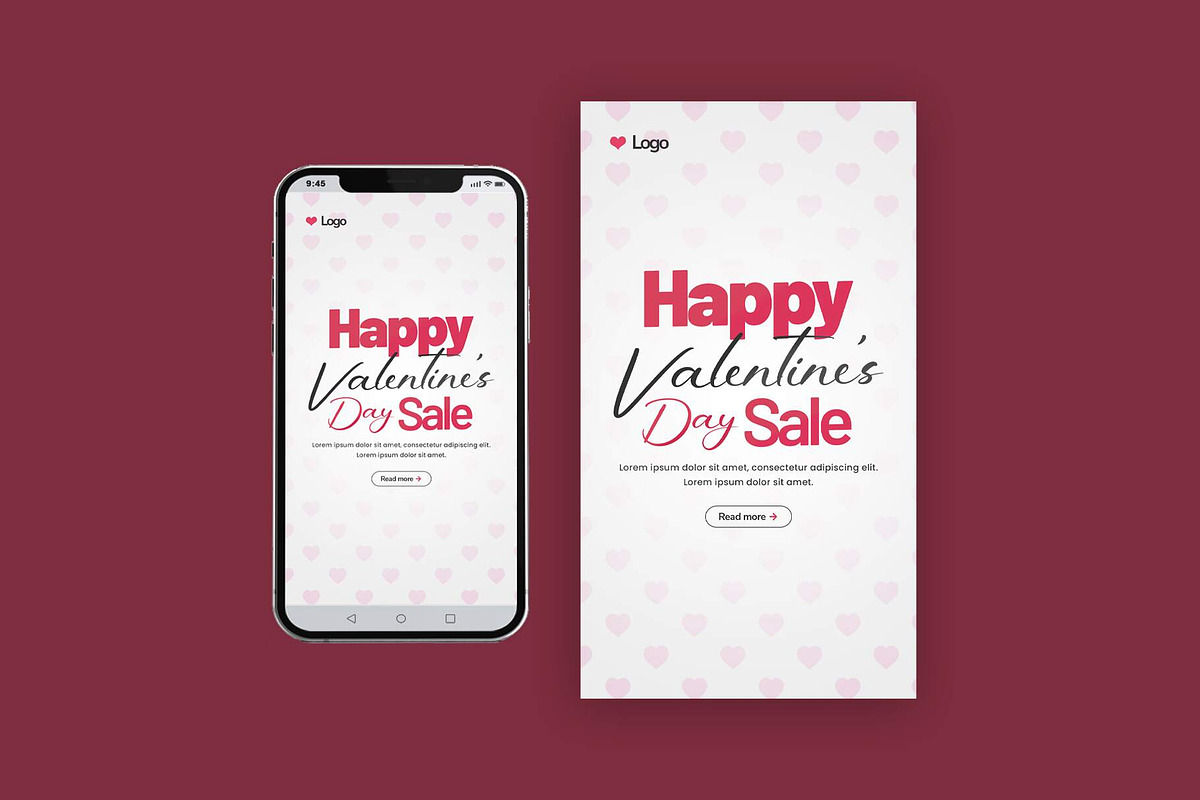 Valentine's Day Instagram Bundle, a Social Media Template by Saman Osama (Photo 3 of 5)