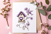 Whimsical Spring Clipart, an Illustration by SinaCreation (Thumbnail 5 of 9)