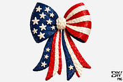 Patriotic Bow American Flag, an Illustration by Designworld (Thumbnail 1 of 5)