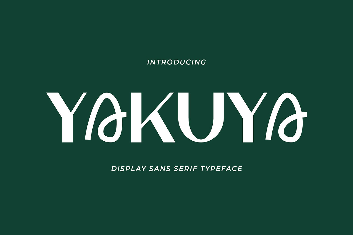 Yakuya - Creative Sans Display, a Sans Serif Font by Artiveko (Photo 1 of 8)