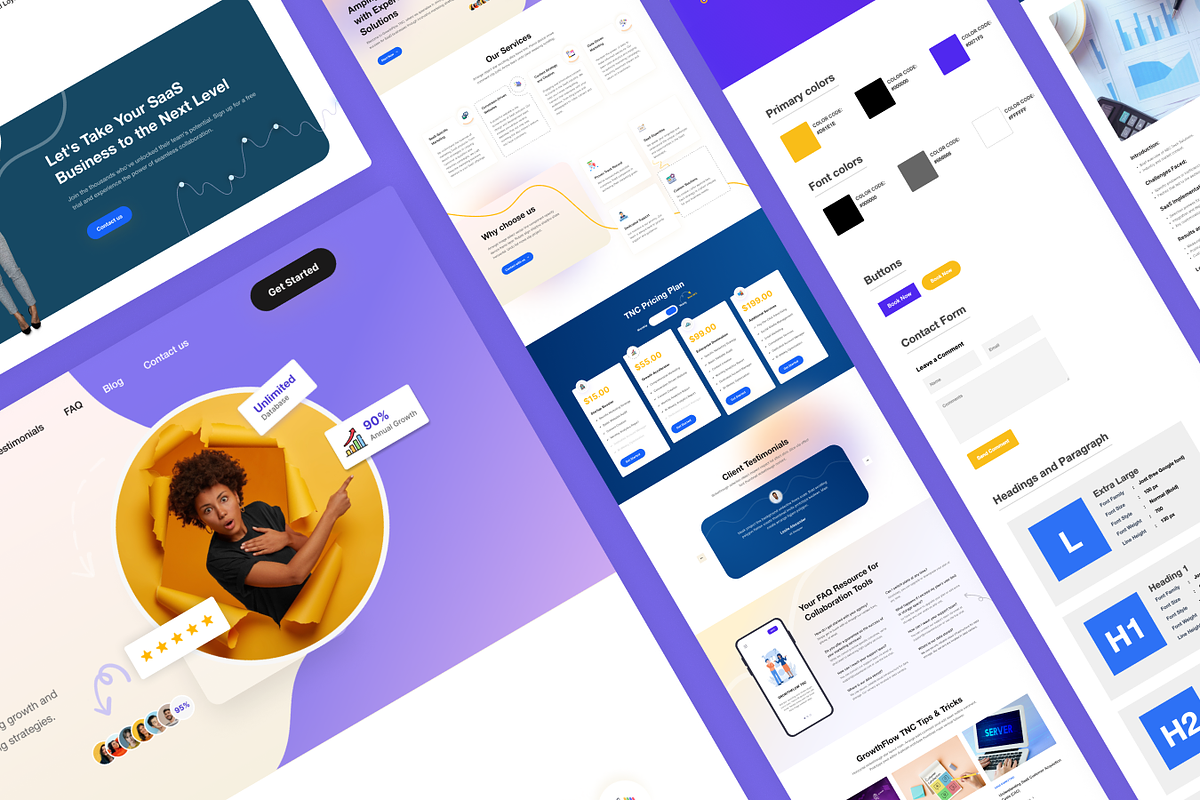 GrowthFlow - SaaS Website Template, a HTML Template by TNCFlow (Photo 5 of 5)