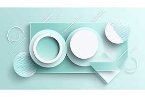 Abstract geometric composition with, an Illustration by Lermont51