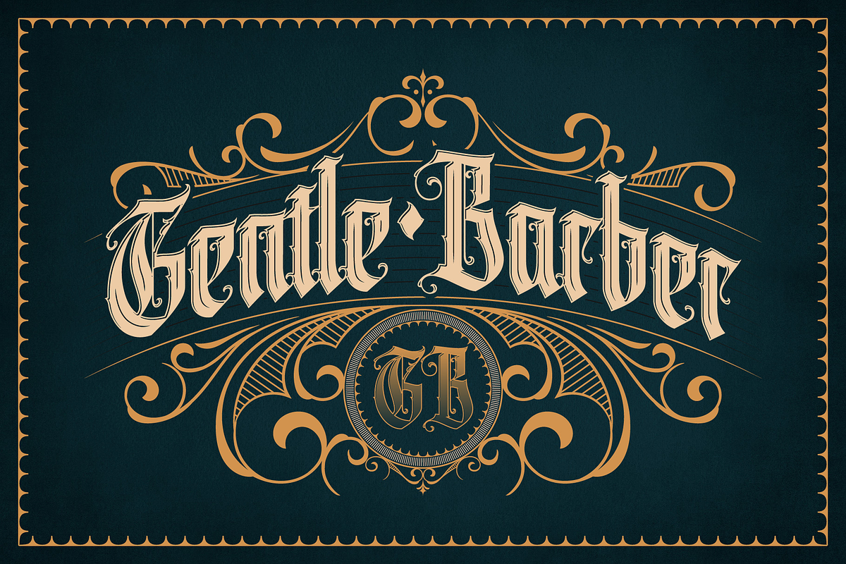 Aimerva, a Blackletter Font by ilhamtaro (Photo 4 of 12)