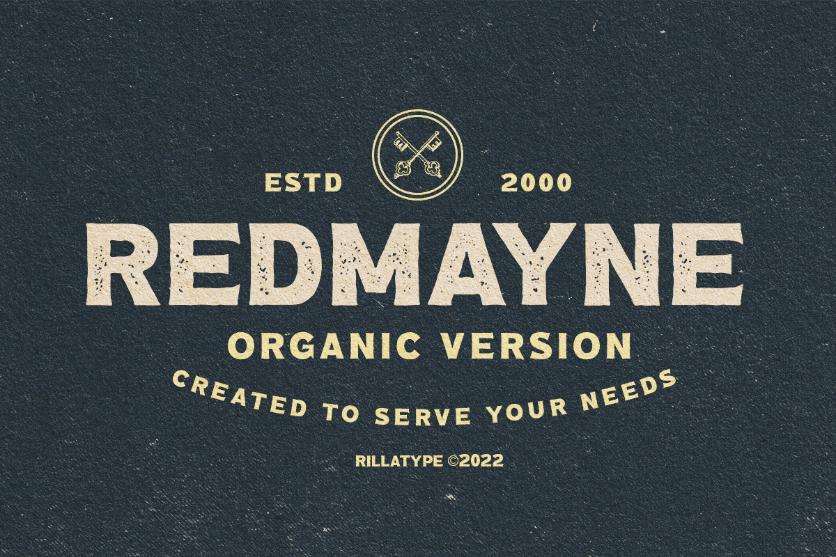 Redmayne Organic Version, a Font by Rillatype (Photo 1 of 9)