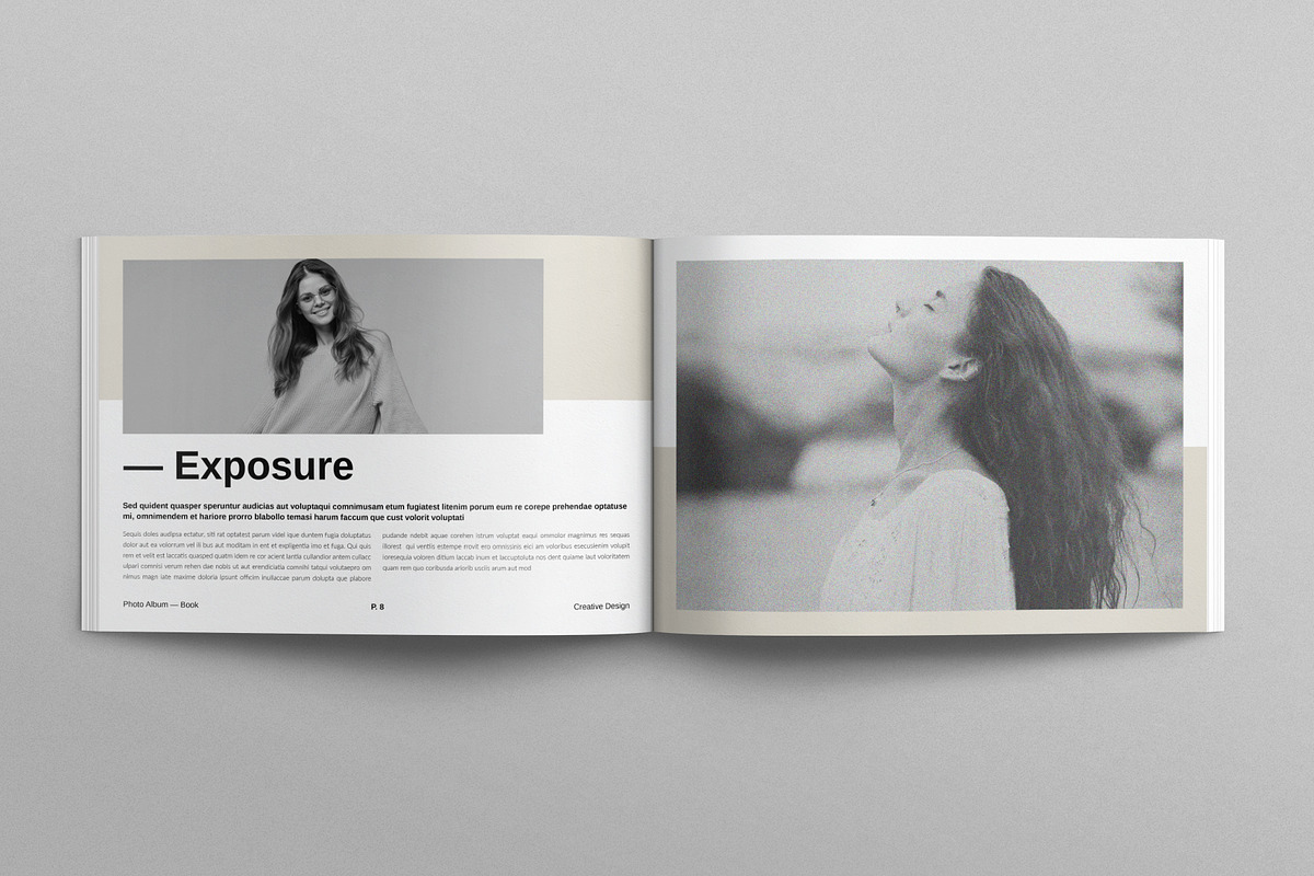 Digital Photo Album Book Landscape, a Brochure Template by E-Type (Photo 4 of 10)