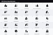 49 Crime & Security Icons, a Solid Icon by Symbolic Language (Thumbnail 2 of 4)