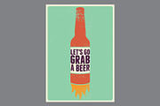 Beer grunge vector poster set., a Food Illustration by PoPaShop (Thumbnail 2 of 9)