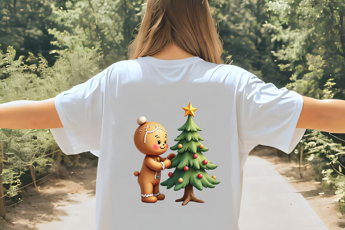 Cute Christmas Gingerbread Man Clipa, an Illustration by CrexoraLab (Photo 4 of 5)