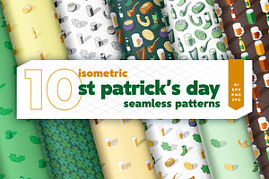 Isometric St Patrick's Day Patterns