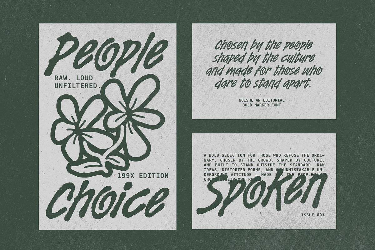 Noishe - Editorial Bold Marker Font, a Handwritten Font by Blankids Studio (Photo 5 of 11)