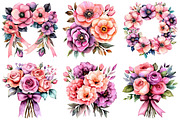 Watercolor Mother's Day Flower PNG, an Illustration by Craft Nest (Thumbnail 10 of 10)