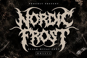 Nordic Frost | Black Metal Font