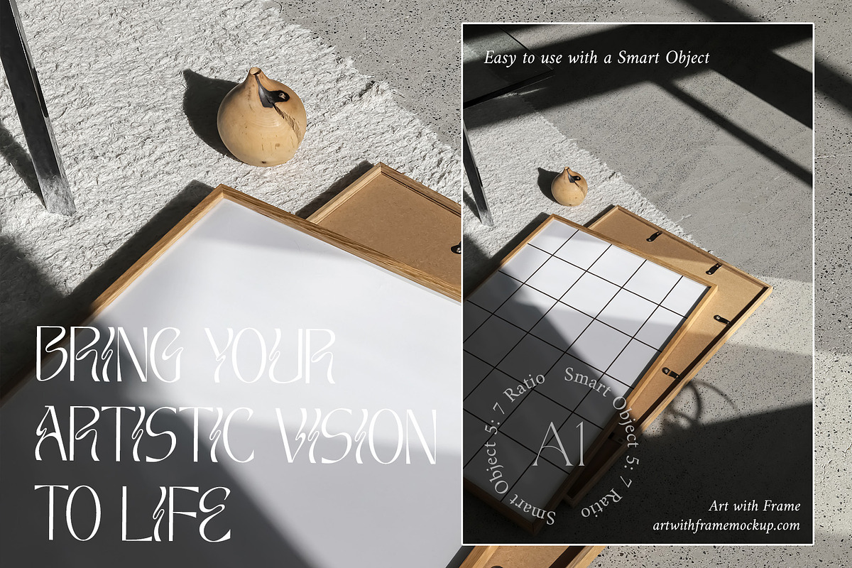 51 Frame Mockups - Vintage Furniture, a Product Mockup by ArtwithFrame (Photo 12 of 50)