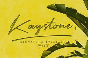 Kaystone / Signature font