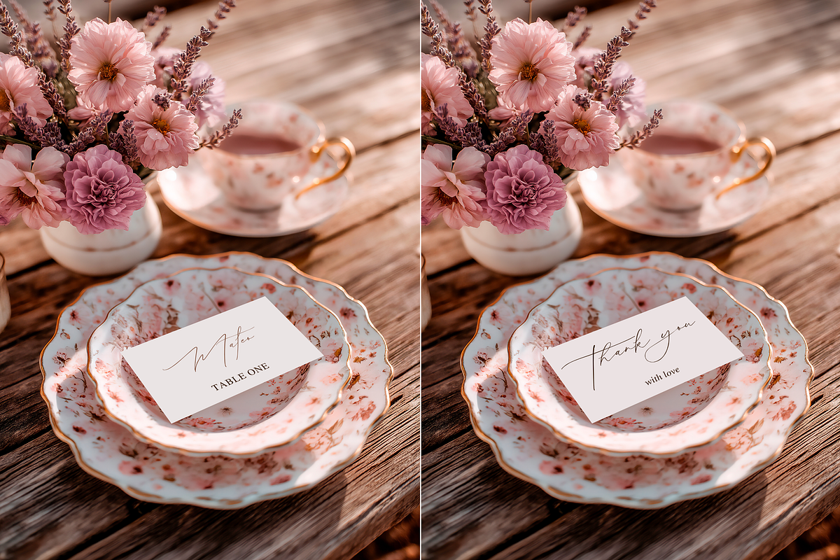 Lavender 3.5x2 Place Card Mockup, a Product Mockup by Serenefeeling (Photo 2 of 6)
