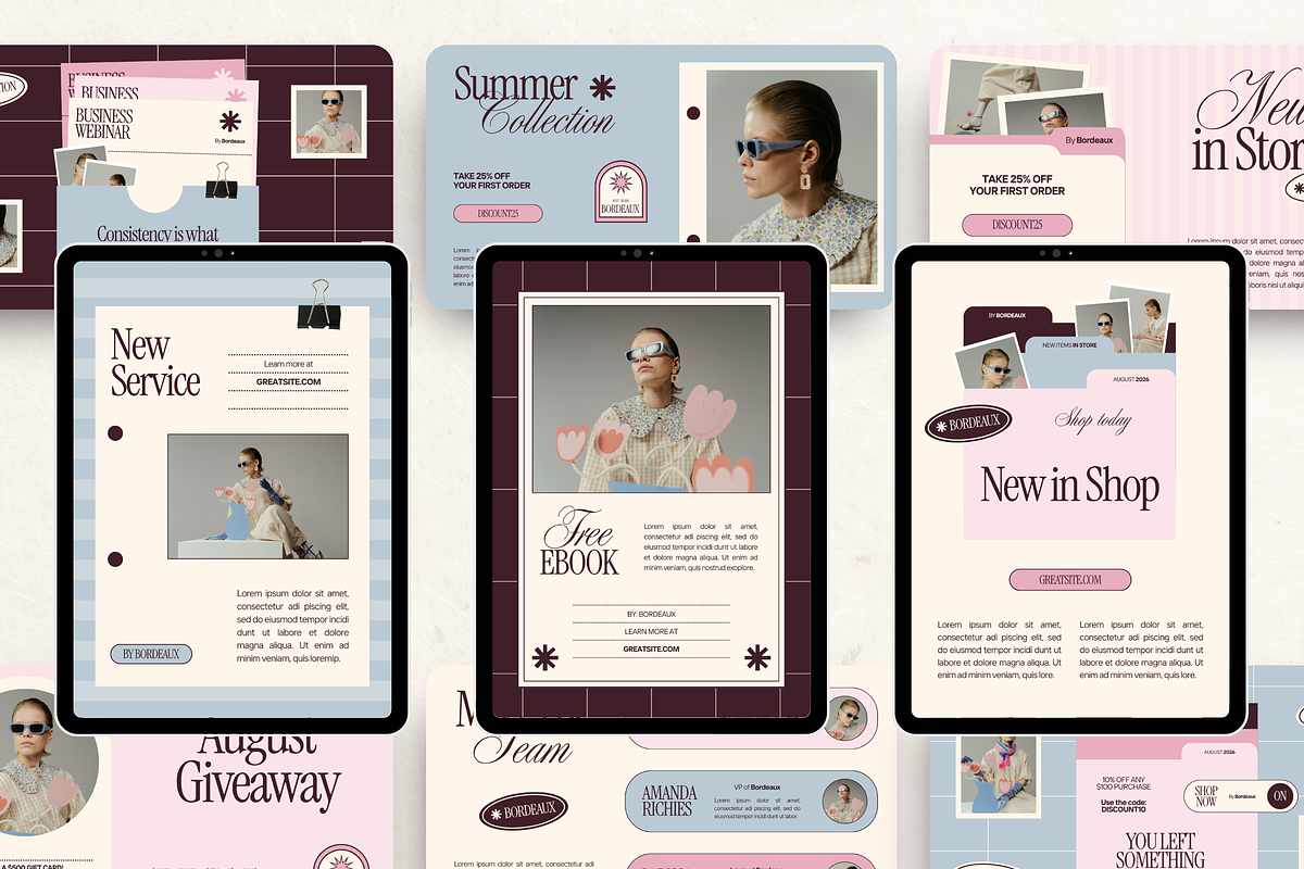Email Marketing Newsletter Template, an Email Template by Branding Babe Co. (Photo 3 of 10)