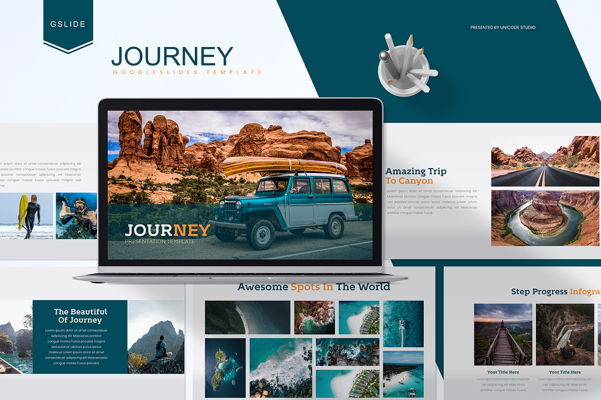 Journey - Google Slides Template, a Presentation Template by UnicodeID