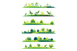 Green lawns with grass and, an Object Illustration by Things for designers