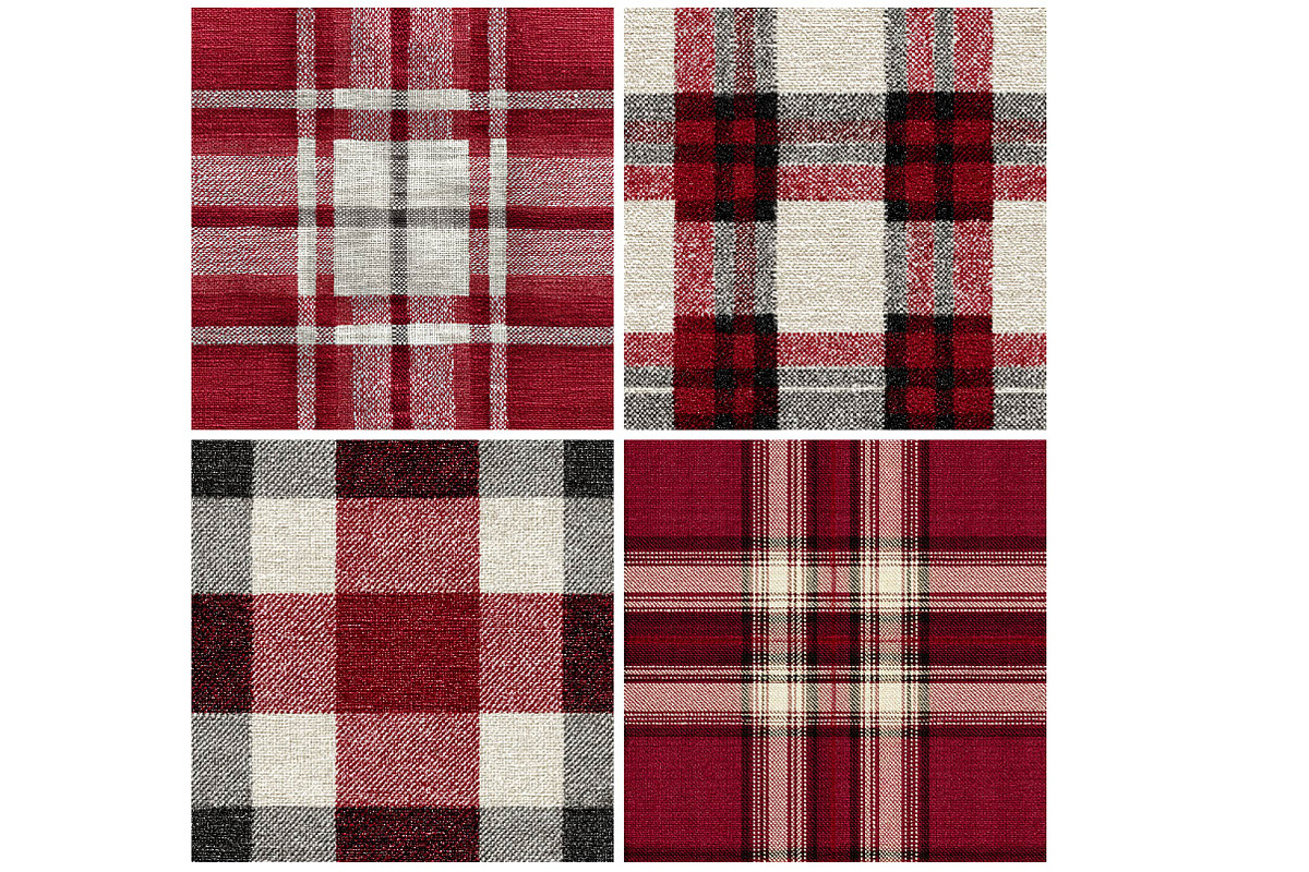 Rooster Farmhouse - Red Plaid, a Texture Illustration by DreamPrint404 (Photo 3 of 4)
