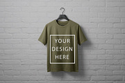 T-Shirt Mockup - Olive Edition, a Shirt Mockup by ForhadGFX (Thumbnail 12 of 12)