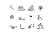 City Park Icons Set, an Object Illustration by Tettygreen (Thumbnail 3 of 3)