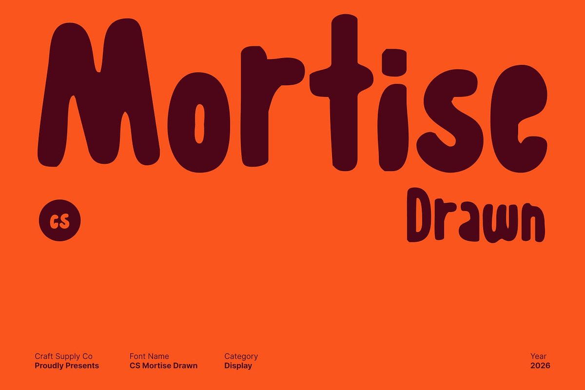 CS Mortise Drawn, a Handwritten Font by Craft Supply Co. (Photo 1 of 8)
