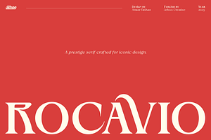 Rocavio - Prestige Serif