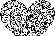 Decorative Heart Silhouette Bundle, an Illustration by Designs_River (Thumbnail 19 of 45)