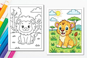 Cute Jungle Animals Coloring Pages, an Animal Illustration by Ink Gallery (Thumbnail 7 of 7)
