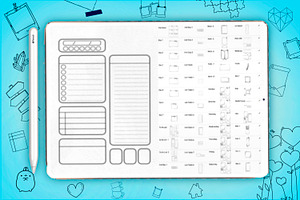 Planner Digital Templates Mockup